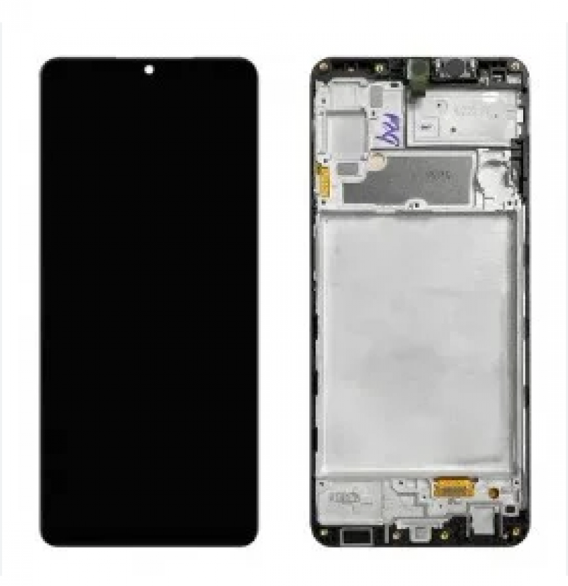 S-0100 FRONTAL SAMSUNG M22 4G (SM-M225) COM ARO ORIGINAL NACIONAL  OLED