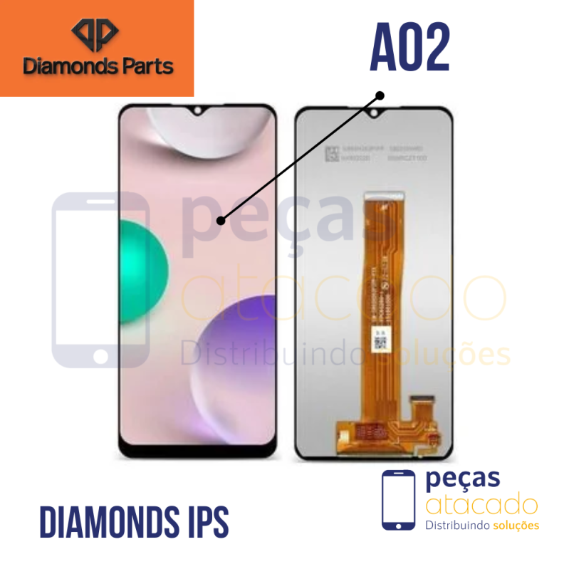 S-1042 FRONTAL SAMSUNG  A02 | A12 (SM-A125) SEM ARO DIAMONDS IPS