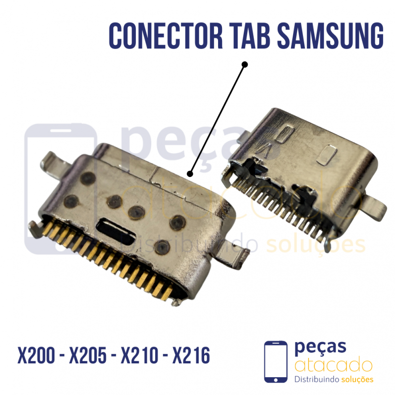 C-0072 CONECTOR DE CARGA SAMSUNG TAB A8 X200 - X205 | A9 PLUS - X210 - X216
