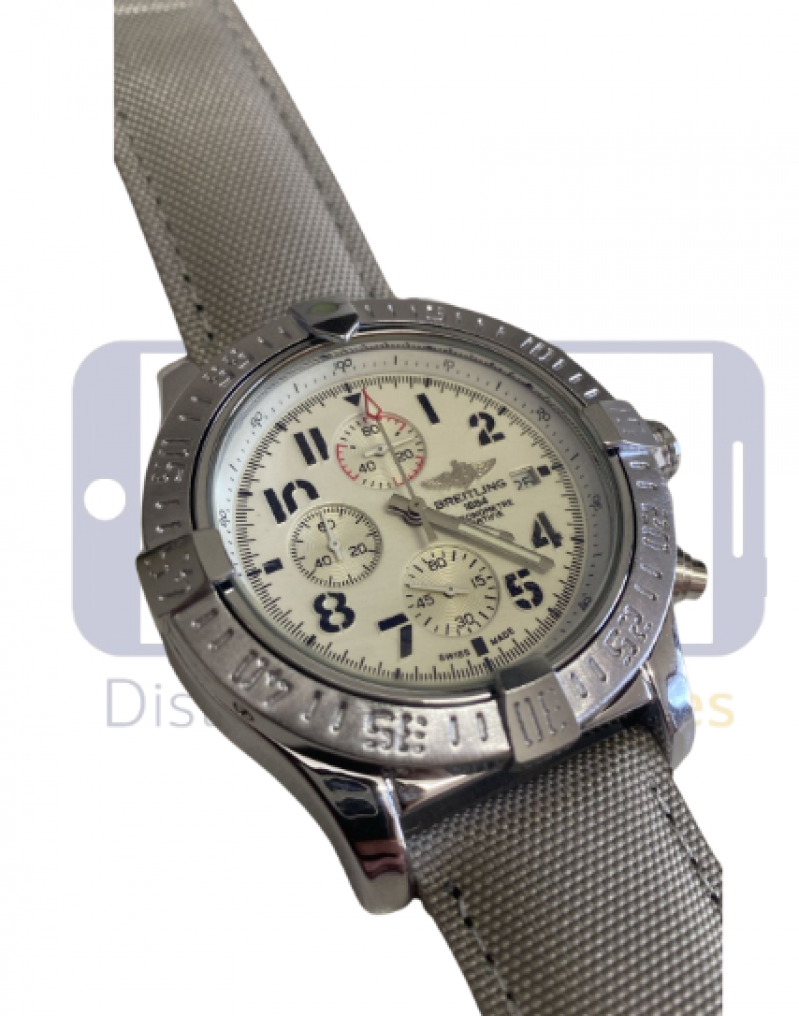RELOGIO BREITLING 1884 CHRONOMETRE (PULSEIRA CINZA)