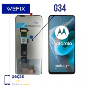 S-0738 FRONTAL MOTOROLA MOTO G34 XT2363 SEM ARO WEFIX IPS