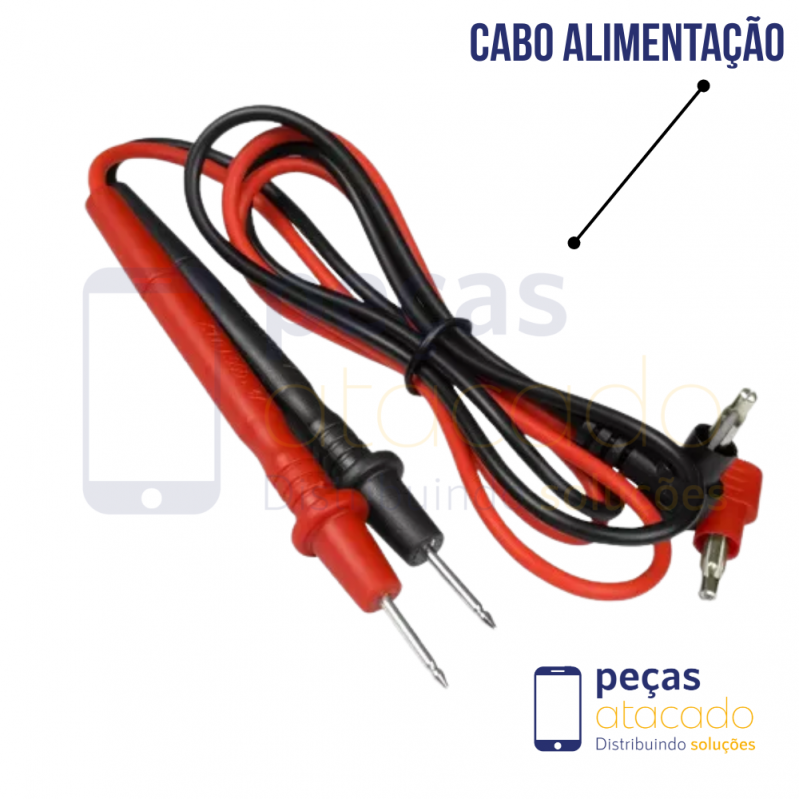 CABO WYLIE FONTE ALIMENTAÇÃO E MULTÍMETRO PONTA AGULHA (1000V 10A) (WL-042)