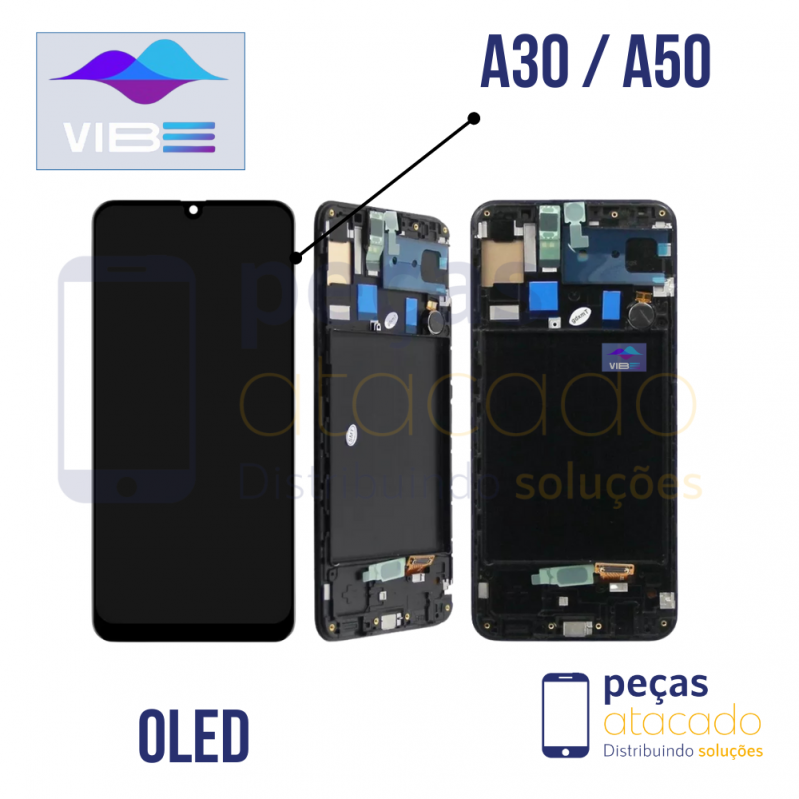 S-0687 FRONTAL SAMSUNG A30 (SM-A305) A50 (SM-A505) COM ARO VIBE OLED