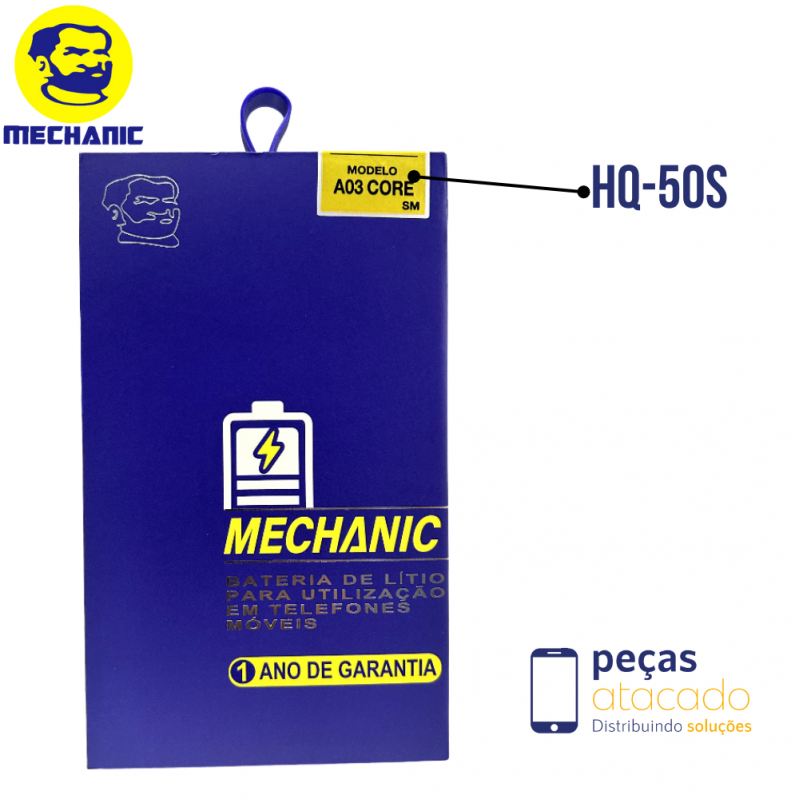 BA-0531 BATERIA MECHANIC SAMSUNG A02S | A03S | A03 CORE | A04E (HQ-50S) (1 ANO DE GARANTIA)
