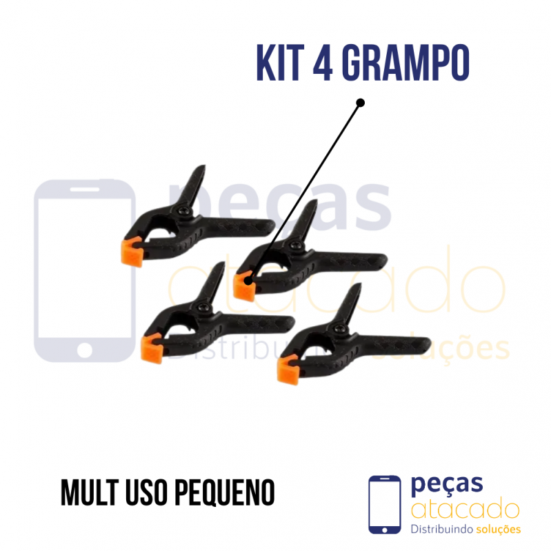 KIT 4 GRAMPO MULTIUSO PEQUENO