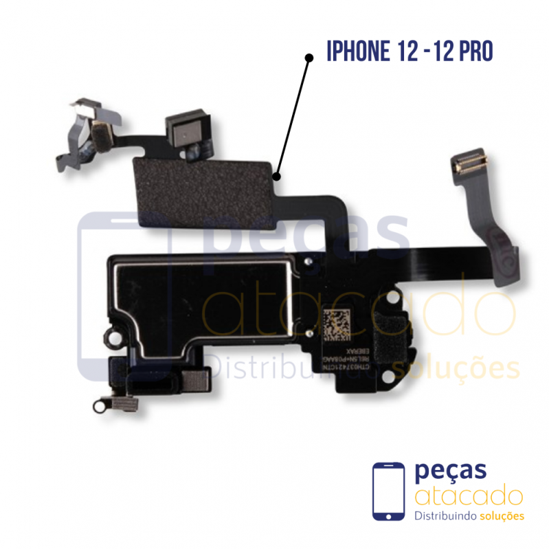 J-0063 FLEX AURICULAR | SENSOR PRESENÇA IPHONE 12 | 12 PRO PRIME