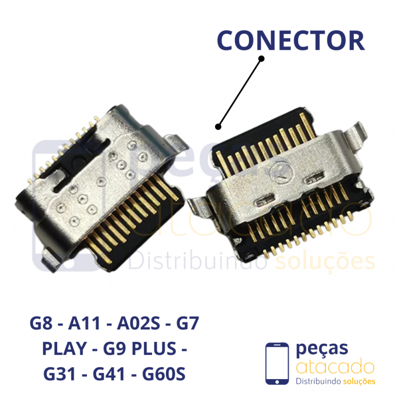 C-0017 CONECTOR DE CARGA MOTOROLA MOTO G8 | A11 | A02S | G7 PLAY | G9 PLUS | G31 | G41 | G60S