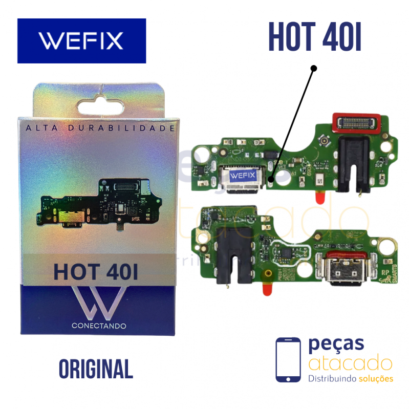 SUB PLACA DE CARGA INFINIX HOT 40I WEFIX ORIGINAL