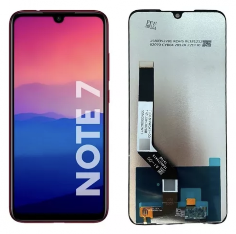 S-0502 FRONTAL XIAOMI NOTE 7 (M1901F7G) SEM ARO ORIGINAL CHINA IPS