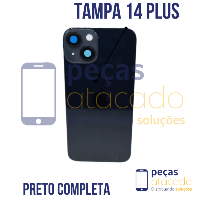 N-0070 TAMPA TRASEIRA COM SUPORTE E IMÃ IPHONE 14 PLUS ROXO