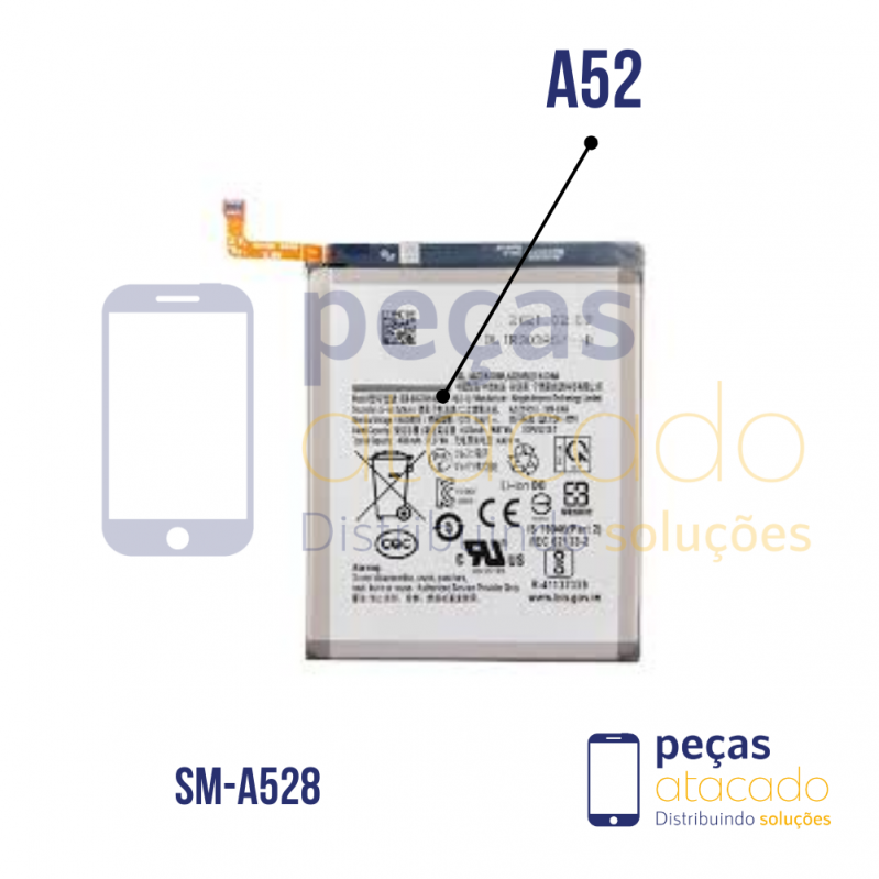 BA-0015 BATERIA 1 LINHA SAMSUNG A52 (SM-A528) A52S (SM-A525M) (EB-BG781ABY)
