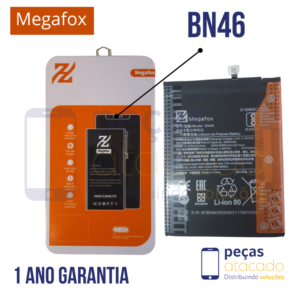BA-0677 BATERIA MEGAFOX XIAOMI NOTE 8 | NOTE 6 | REDMI 7 | NOTE 8T (BN46) (1 ANO DE GARANTIA)