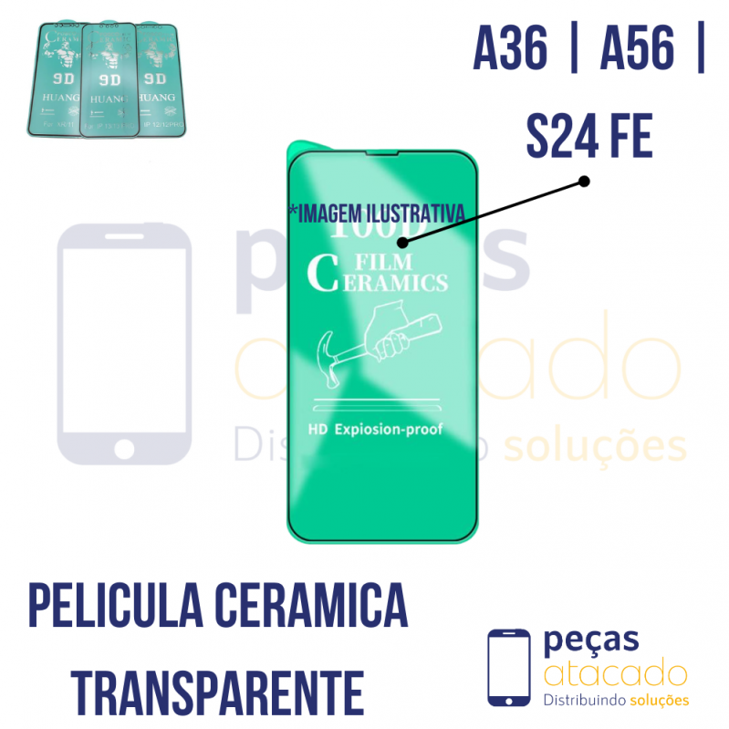 P-0479 PELICULA SAMSUNG A36 | A56 | S24 FE CERAMICA TRANSPARENTE