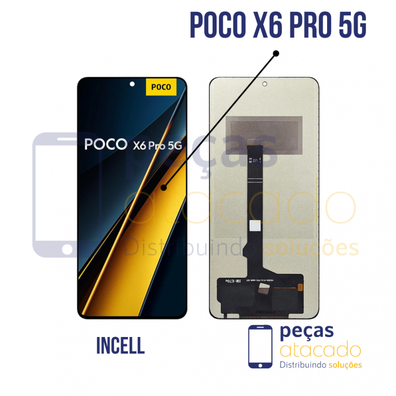 S-0979 FRONTAL XIAOMI NOTE 13 PRO 5G | POCO X6 PRO 5G INCELL SEM ARO IPS