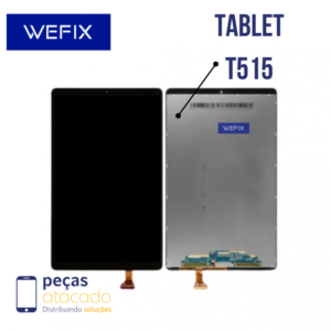 S-1065 FRONTAL SAMSUNG TABLET TAB A 10.1 (SM-T515) (SM-T510) SEM ARO PRETA WEFIX IPS