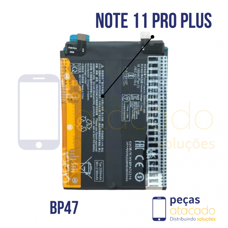 BA-0637 BATERIA 1 LINHA XIAOMI NOTE 11 PRO PLUS (BP47)