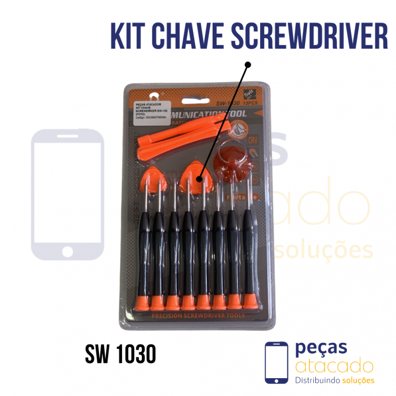KIT CHAVE SCREWDRIVER SW-1030