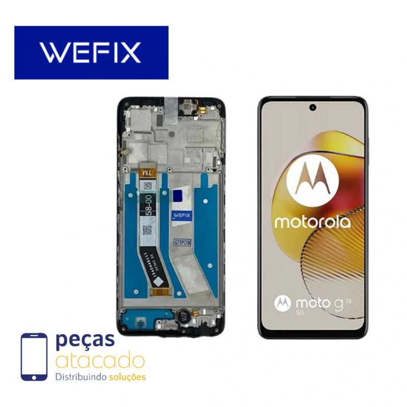 S-0311 FRONTAL MOTOROLA MOTO G73 (XT-2237) COM ARO WEFIX IPS
