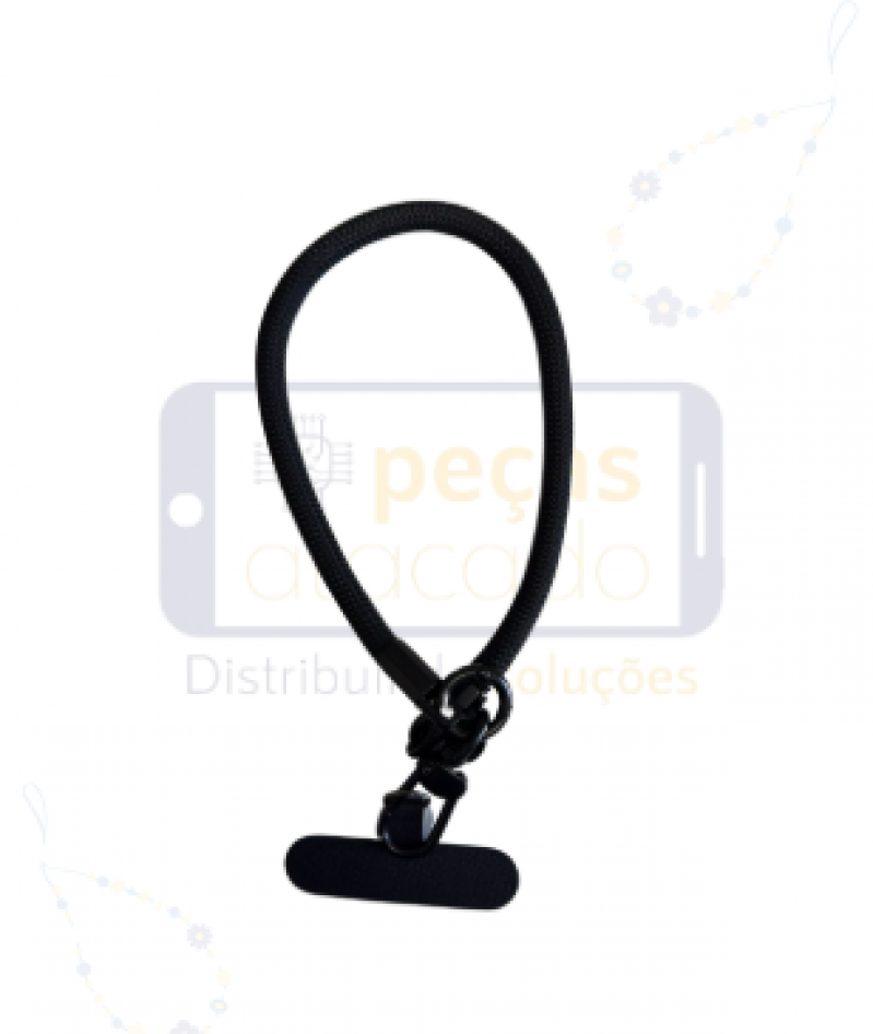 CORDÃO DE PULSO PARA CELULAR PRETO