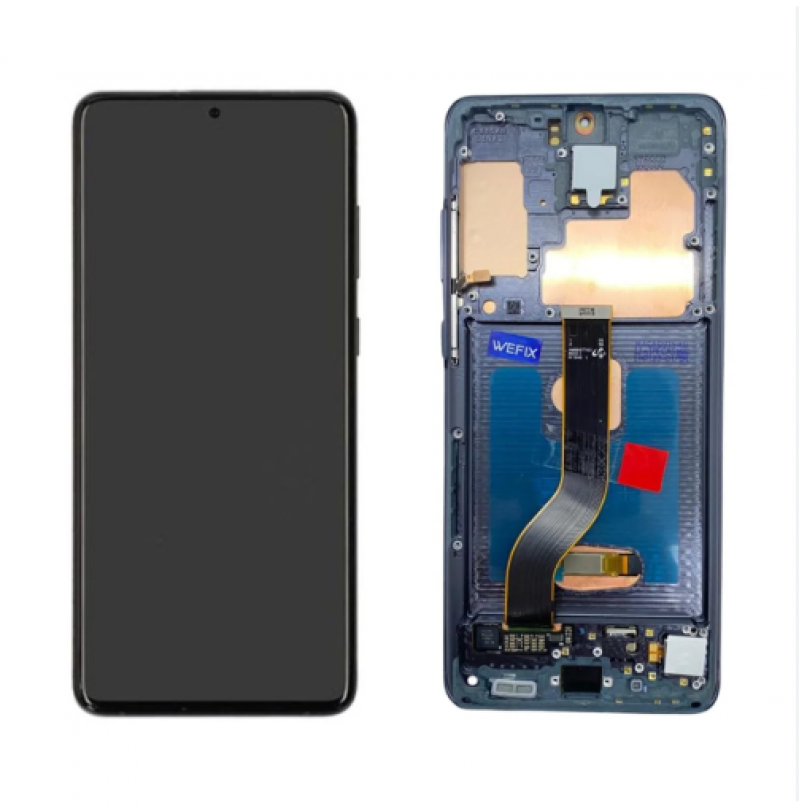 FRONTAL SAMSUNG S20 PLUS COM ARO PRETA NACIONAL WEFIX