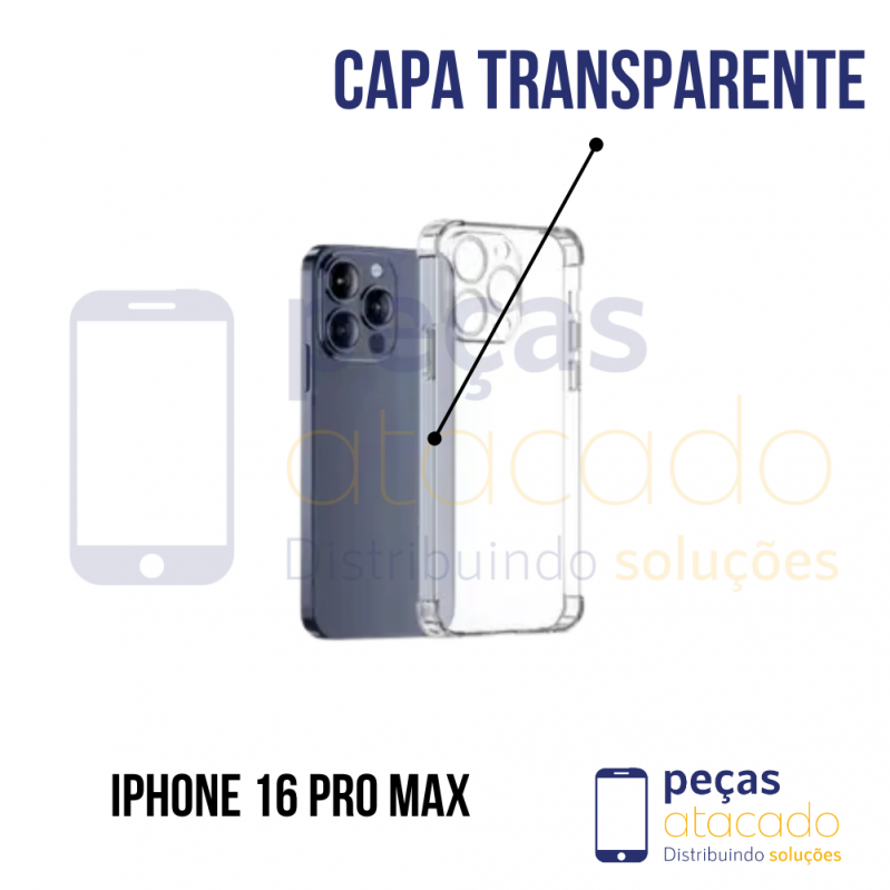 CAPA TRANSPARENTE IPHONE 16 PRO