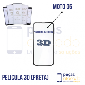 P-0171 PELICULA MOTOROLA MOTO G5 PRETA 3D