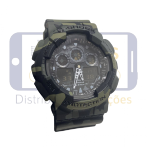 RELOGIO G-SHOCK RESIST CASIO 5081 (VERDE ESCURO MILITAR)
