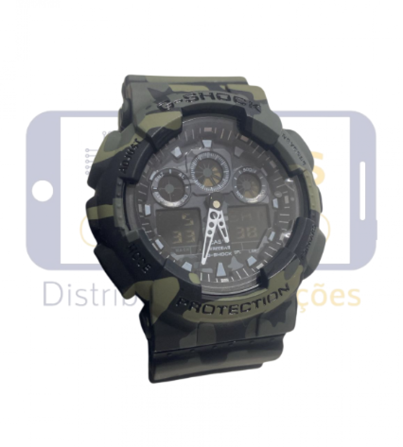 RELOGIO G-SHOCK RESIST CASIO 5081 (VERDE ESCURO MILITAR)