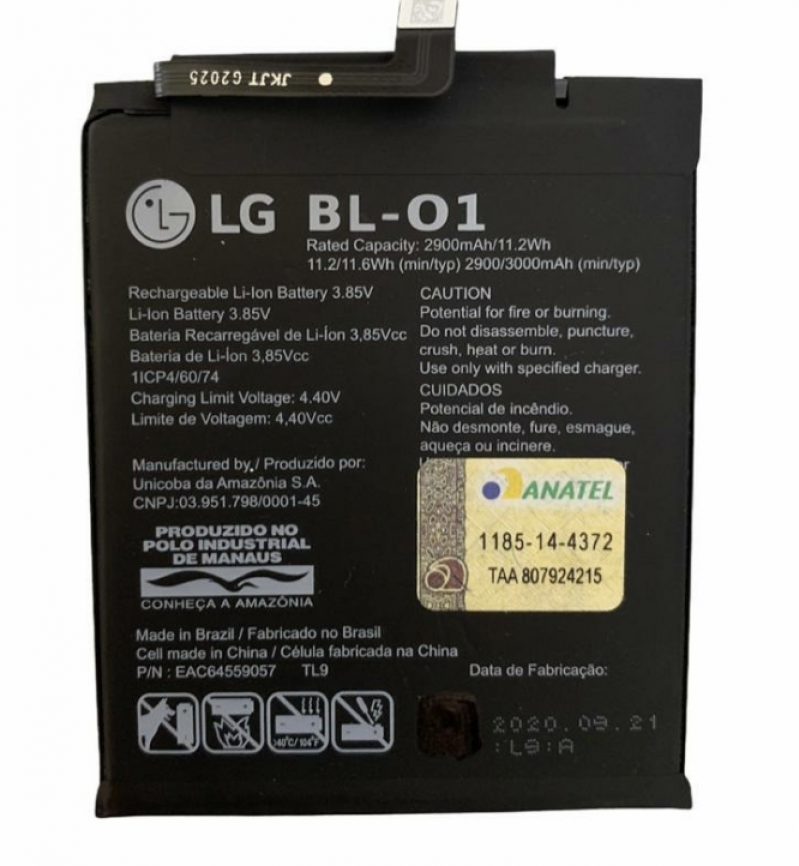 BA-0217 BATERIA 1 LINHA LG K8 PLUS (BL-01)