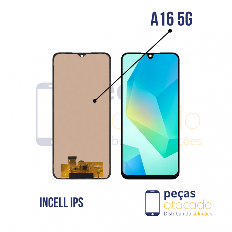 S-0804 FRONTAL SAMSUNG A16 5G (SM-A166) | A16 4G  (A165) SEM ARO INCEL IPS