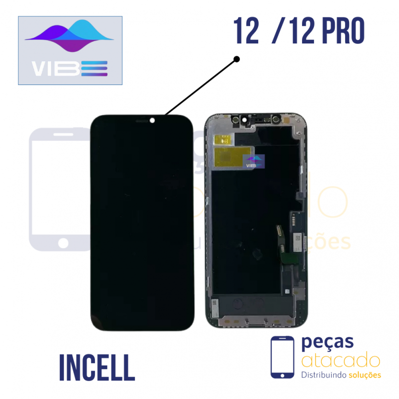 S-0703 FRONTAL IPHONE 12 | 12 PRO  (SEM CI) VIBE INCELL IPS