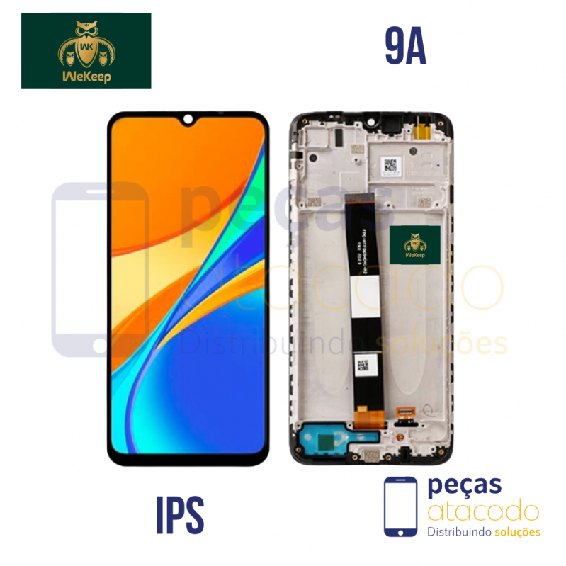 S-0288 FRONTAL XIAOMI REDMI 9A (CX298AZU) 9C (CX299CIN) 9i (M2006C3LII) COM ARO WE KEEP IPS