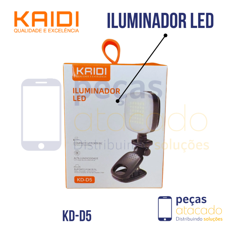 ILUMINADOR LED PARA CELULAR KAIDI KD-D5