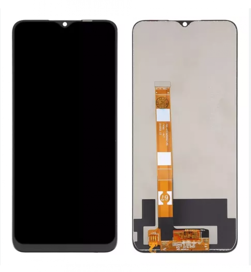 S-0767 FRONTAL REALME C25 SEM ARO PRETO ORIGINAL CHINA IPS