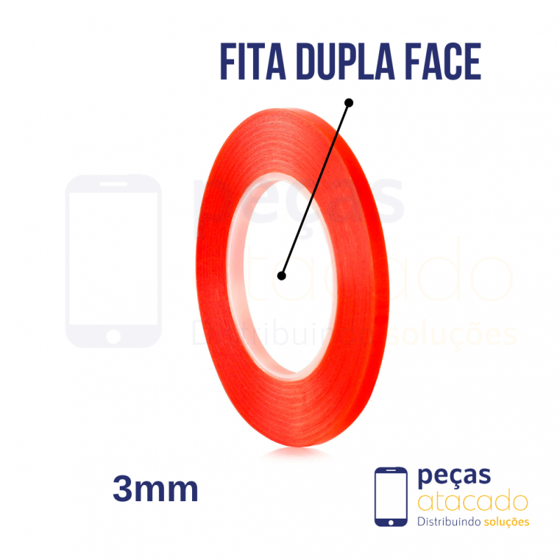 FITA DUPLA FACE 3MM (INCOLOR)