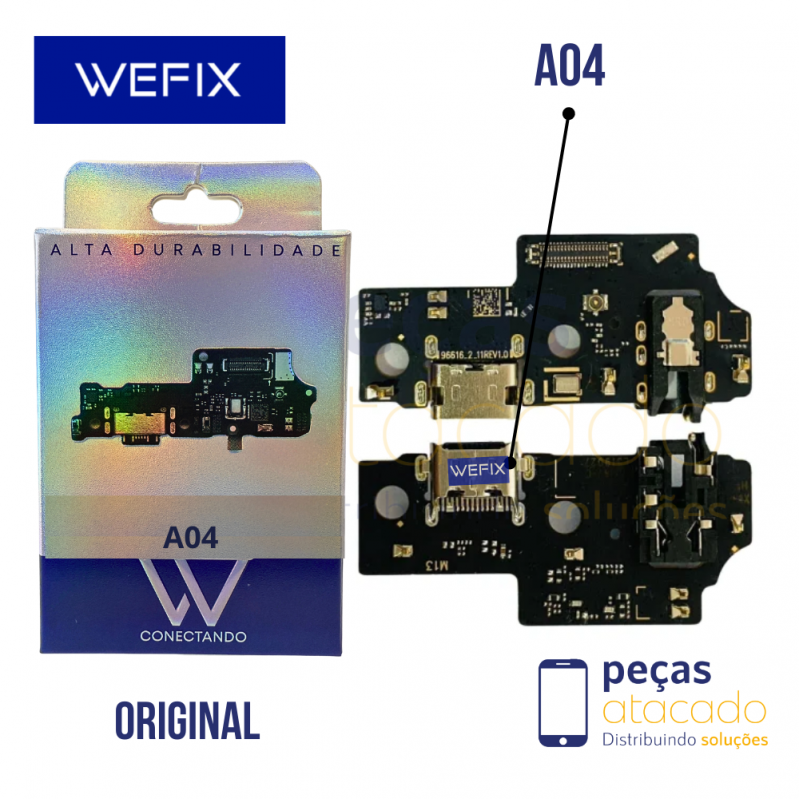 SUB PLACA DE CARGA SAMSUNG A04 WEFIX ORIGINAL