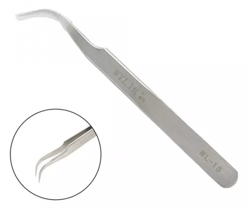 PINÇA ANTI MAGNÉTICA INOX CURVA WYLIE AAA-14