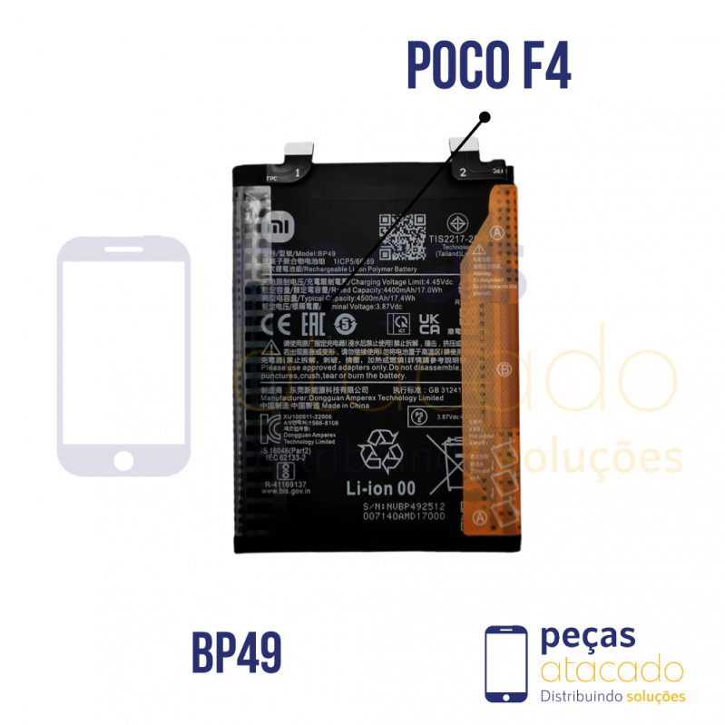 BA-0627 BATERIA 1 LINHA XIAOMI POCO F4 (22021211RG) BP49