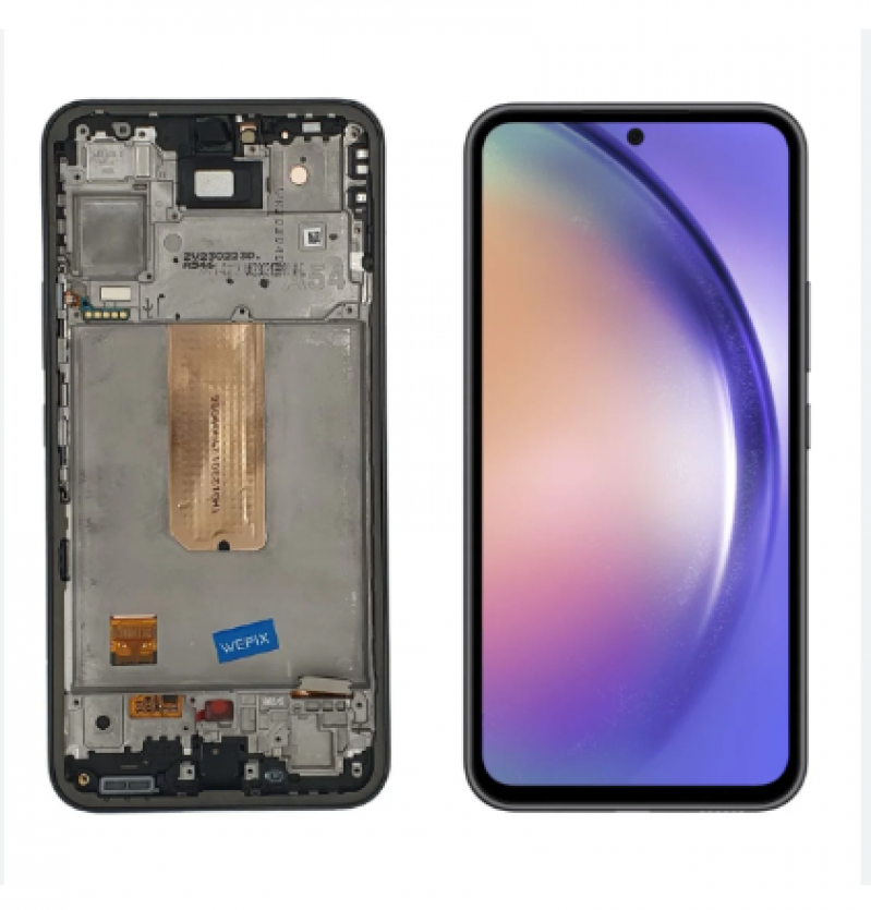 S-0864 FRONTAL SAMSUNG A54 5G (A546) PRETO SEM ARO NACIONAL OLED